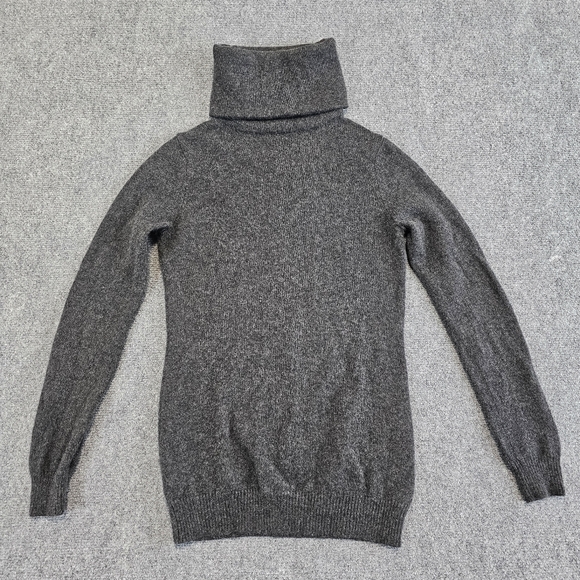 Polo Ralph Lauren Gray Turtleneck Sweater Petite S Cashmere Wool Womens $148 - Picture 1 of 11